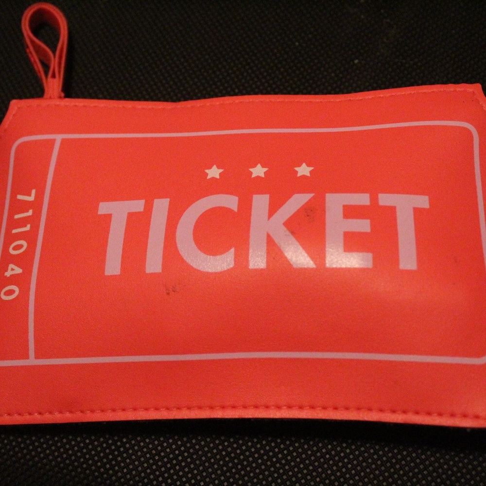 Movie Ticket Ipsy Bag (COMES WITH FREE FACEMASK)